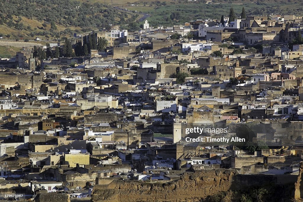 Overview of Fez, Morocco