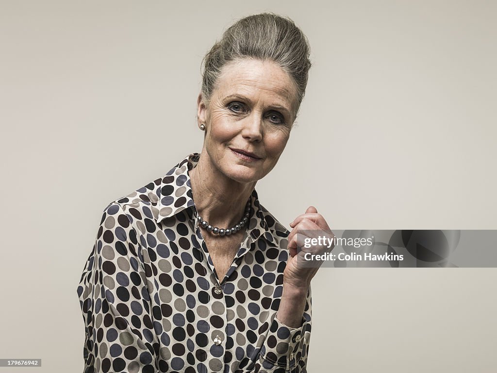 Glamorous senior woman