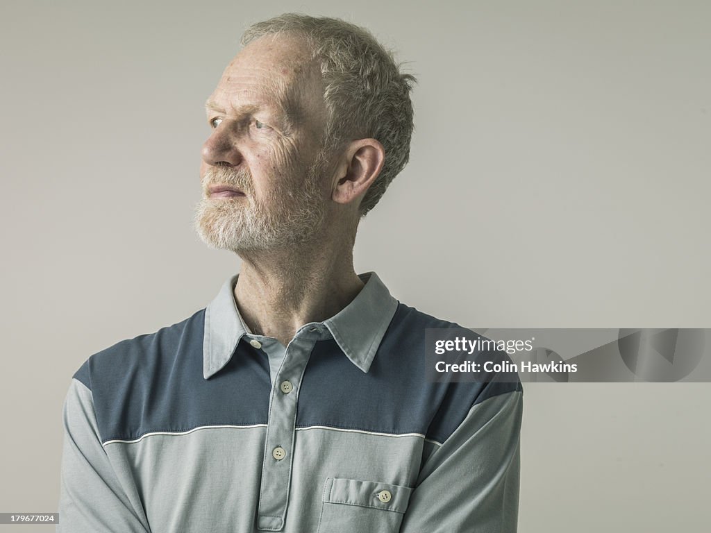 Portrait of elderly man