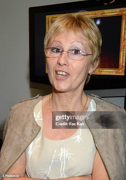 Dog trainer Isabelle Aaron attends the Duo Delice Dog Food Launch Party at 6 Mandel on September 6, 2013 in Paris, France.