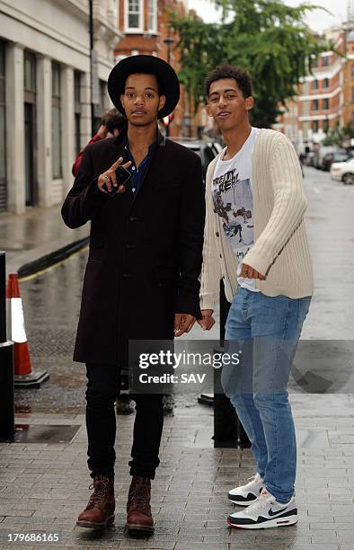 Rizzle Kicks pictured at the BBC on September 6, 2013 in London, England.