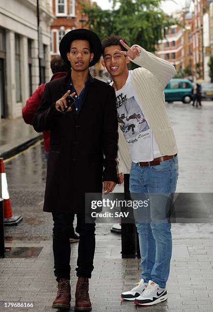 Rizzle Kicks pictured at the BBC on September 6, 2013 in London, England.