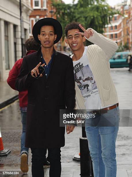 Rizzle Kicks pictured at the BBC on September 6, 2013 in London, England.