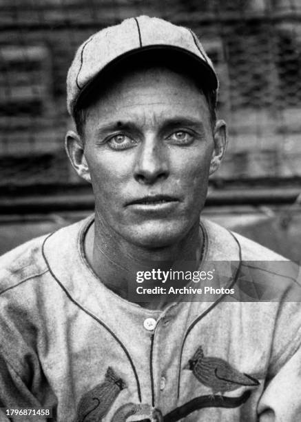 Portrait of George Watkins , Outfielder for the St. Louis Cardinals of the National League during the Major League Baseball against the Philadelphia...