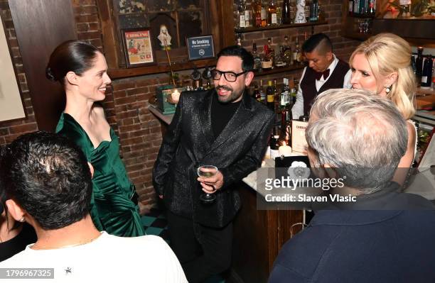 Coco Rocha, James Conran, Nicky Hilton Rothschild and guests attend the OLIVELLA and TERRE DEL PAPA dinner with olive oil tasting and beauty...