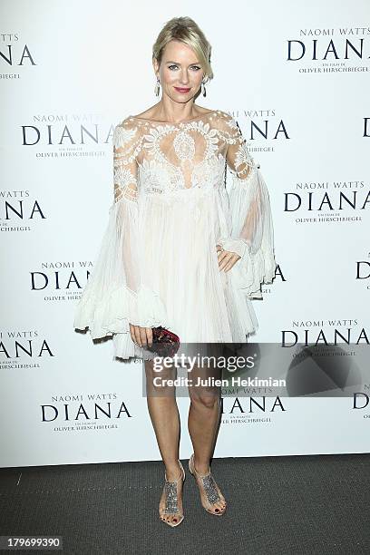 Naomi Watts attends 'Diana' Paris Premiere at Cinema UGC Normandie on September 6, 2013 in Paris, France.