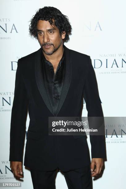 Naveen Andrews attends the 'Diana' Paris premiere at Cinema UGC Normandie on September 6, 2013 in Paris, France.