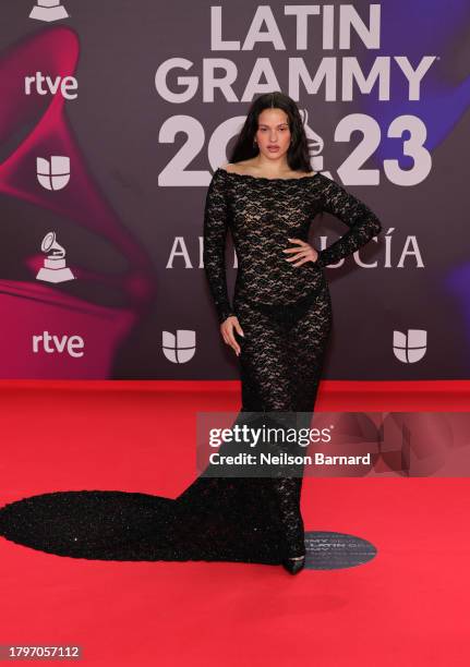 Rosalía attends The 24th Annual Latin Grammy Awards on November 16, 2023 in Seville, Spain.