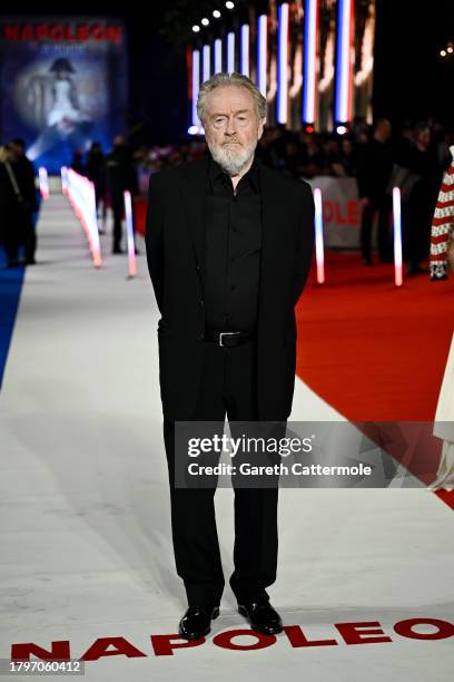 Ridley Scott attends the "Napoleon" UK Premiere at Odeon Luxe Leicester Square on November 16, 2023 in London, England.