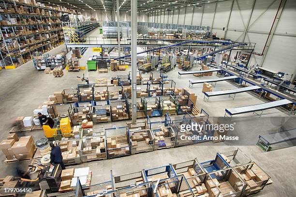 Assembled orders in distribution warehouse
