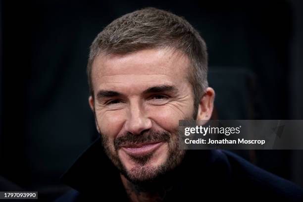 Former England, Manchester United, LA Galaxy, AC Milan and PSG player and President and Co-Owner of Inter Miami, David Beckham looks on prior to kick...
