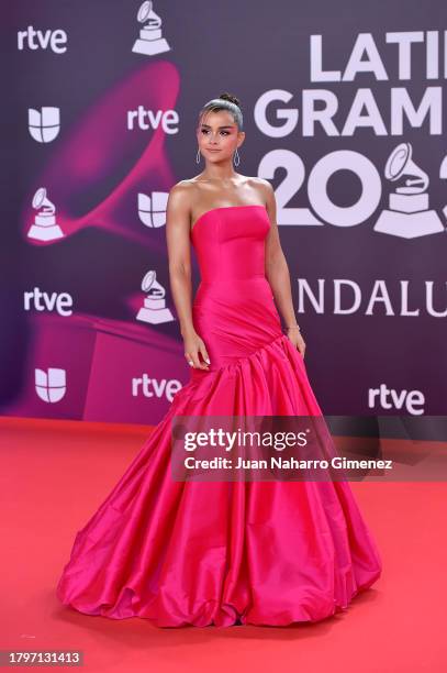 Clarissa Molina attends the 24th Annual Latin GRAMMY Awards at FIBES Conference and Exhibition Centre on November 16, 2023 in Seville, Spain.
