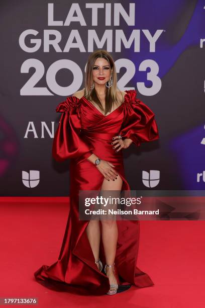 Lena Burke attends The 24th Annual Latin Grammy Awards on November 16, 2023 in Seville, Spain.