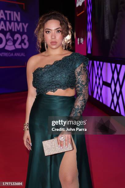 Paola Guanche attends The 24th Annual Latin Grammy Awards on November 16, 2023 in Seville, Spain.