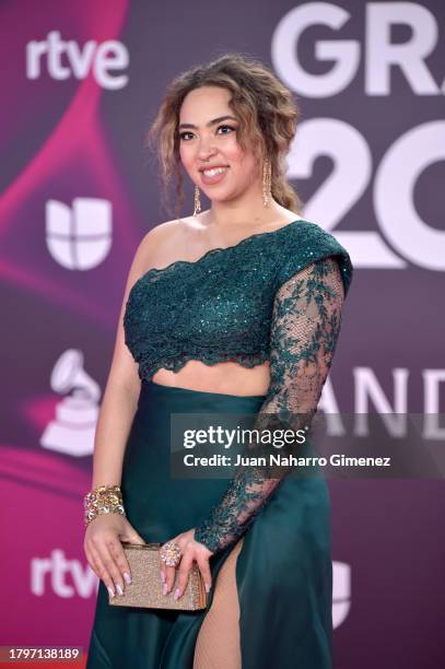 Paola Guanche attends the 24th Annual Latin GRAMMY Awards at FIBES Conference and Exhibition Centre on November 16, 2023 in Seville, Spain.