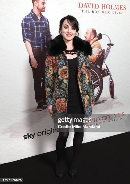 Evanna Lynch attends the UK premiere of "David Holmes: The Boy Who Lived" on November 16, 2023 in London, England.