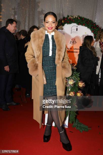 Christina Milian attends the Christmas Lights Launch at Faubourg Saint-Honore on November 16, 2023 in Paris, France.
