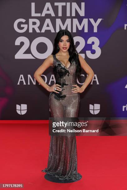 Kenia Os attends The 24th Annual Latin Grammy Awards on November 16, 2023 in Seville, Spain.