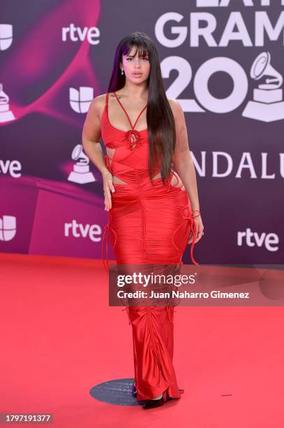 Nathy Peluso attends the 24th Annual Latin GRAMMY Awards at FIBES Conference and Exhibition Centre on November 16, 2023 in Seville, Spain.