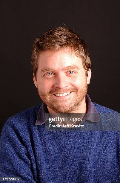 Zach Galifianakis during Portraits of Zach Galifianakis from the new VH1 late night talk show in Santa Monica, California, United States.