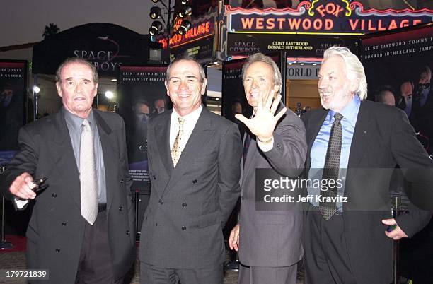 James Garner, Tommy Lee Jones, Clint Eastwood and Donald Sutherland