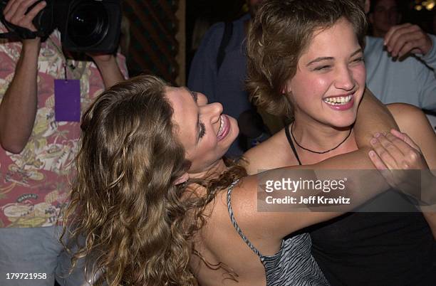 Jenna Lewis & Colleen Haskell during Survivor finale party at Television City in Los Angeles, California, United States.