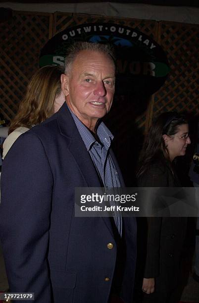 Rudy Boesch during Survivor finale party at Television City in Los Angeles, California, United States.