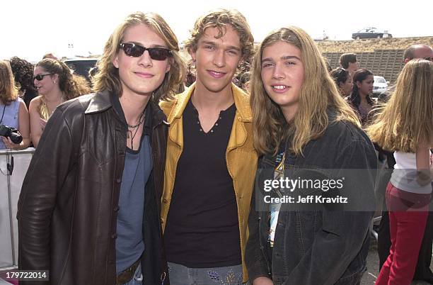 Taylor Hanson, Isaac Hanson and Zac Hanson of Hanson