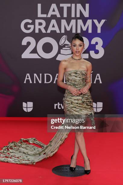 Danna Paola attends The 24th Annual Latin Grammy Awards on November 16, 2023 in Seville, Spain.