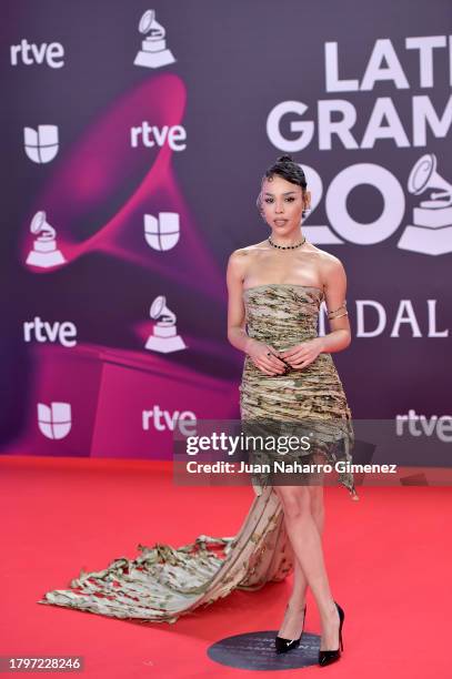 Danna Paola attends the 24th Annual Latin GRAMMY Awards at FIBES Conference and Exhibition Centre on November 16, 2023 in Seville, Spain.