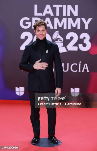 David Bisbal attends the 24th Annual Latin GRAMMY Awards at FIBES Conference and Exhibition Centre on November 16, 2023 in Seville, Spain.