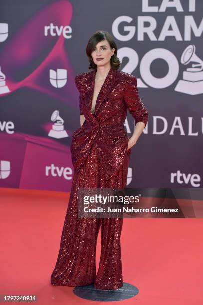 Paz Vega attends the 24th Annual Latin GRAMMY Awards at FIBES Conference and Exhibition Centre on November 16, 2023 in Seville, Spain.