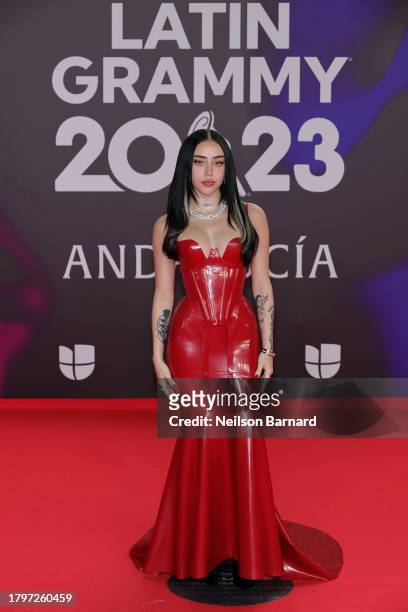 Nicki Nicole attends The 24th Annual Latin Grammy Awards on November 16, 2023 in Seville, Spain.