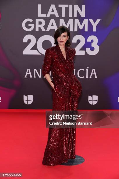 Paz Vega attends The 24th Annual Latin Grammy Awards on November 16, 2023 in Seville, Spain.