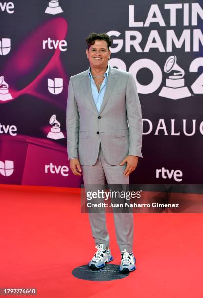 Carlos Vives attends the 24th Annual Latin GRAMMY Awards at FIBES Conference and Exhibition Centre on November 16, 2023 in Seville, Spain.