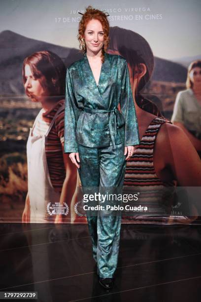 Rebeca Sala attends the Madrid premiere of "Amanece" at Cine Palacio de la Prensa on November 16, 2023 in Madrid, Spain.