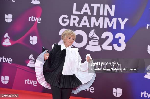 Ana Torroja attends the 24th Annual Latin GRAMMY Awards at FIBES Conference and Exhibition Centre on November 16, 2023 in Seville, Spain.