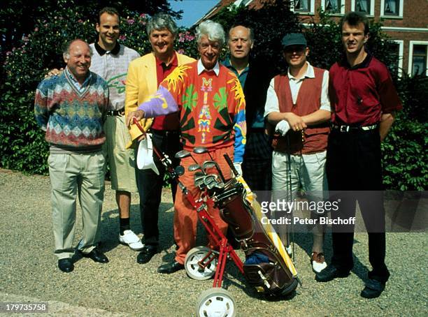Uwe Seeler, Oliver Reck, Max Lorenz, Rudi Carrell, Willi Holdorf, Uli Borowka, Manfred Bockenfeld, Eröffnungsturnier "Golf-Club Syke",...