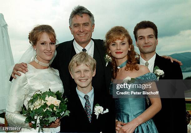 Nicole R. Beutler, Klaus Wildbolz, Andrea;Lamatsch, Mischa Fernbach, Rupert;Apfl-Nussbaumer, ZDF-Serie "Schloßhotel;Ohrt" ,