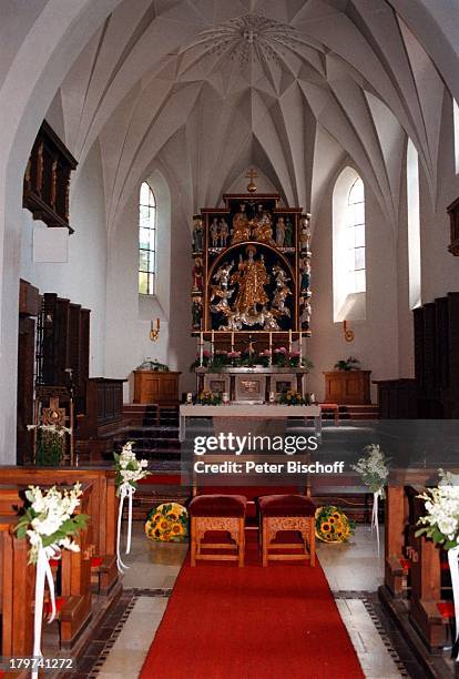Hochzeit von Kai Böcking und Angela;Barzen, Kirche "Maria Himmelfahrt", Bad;Wiessel am Tegernsee,