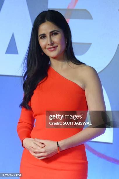 Bollywood actress Katrina Kaif attends the premiere of Indian Hindi-language thriller film 'Farrey' in Mumbai on November 22, 2023.