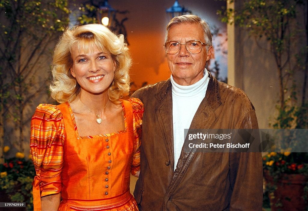 Kristina Böhm mit Vater Karlheinz Böhm,;ZDF-'Die Volkstümliche H