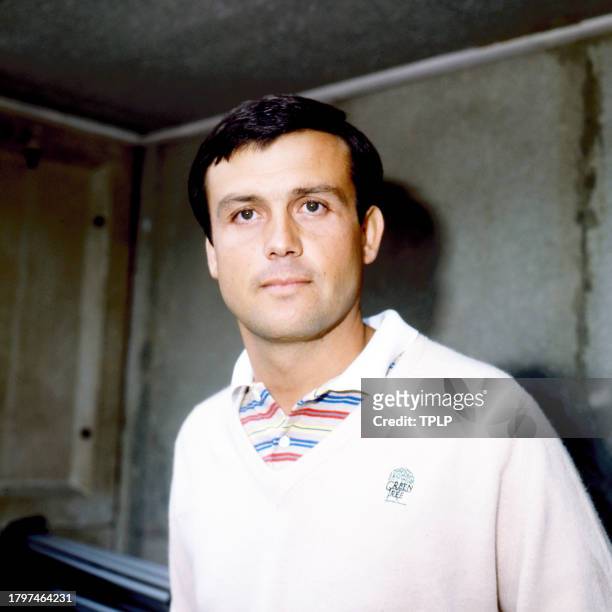 Portrait of French Formula One driver Patrick Tambay during a mid-season testing day at Brands Hatch motor racing circuit, Kent, England, June 24,...