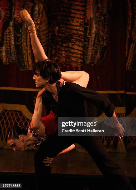 Dancers perform the Tango during the Opening Ceremony of the 125th IOC Session at Teatro Colon on September 6, 2013 in Buenos Aires, Argentina.