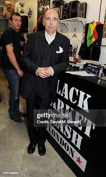 Mick Jones attends the launch of 'Black Market Clash', an exhibition of personal memorabilia and items curated by original members of The Clash, at...