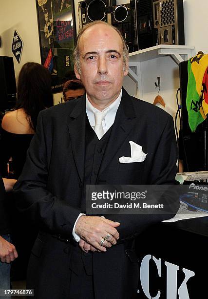 Mick Jones attends the launch of 'Black Market Clash', an exhibition of personal memorabilia and items curated by original members of The Clash, at...