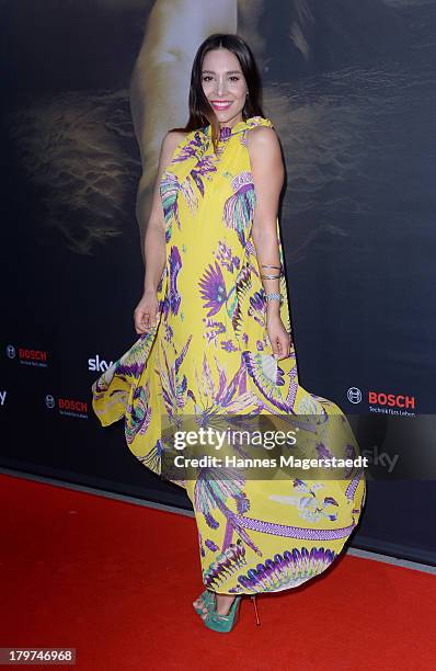 Sandra Ahrabian attends the 'The Bridge - America' preview screening of the tv channel FOX on September 6, 2013 in Munich, Germany.