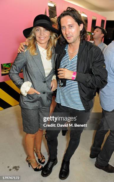 Jeanne Marine and Carl Barat attend the launch of 'Black Market Clash', an exhibition of personal memorabilia and items curated by original members...