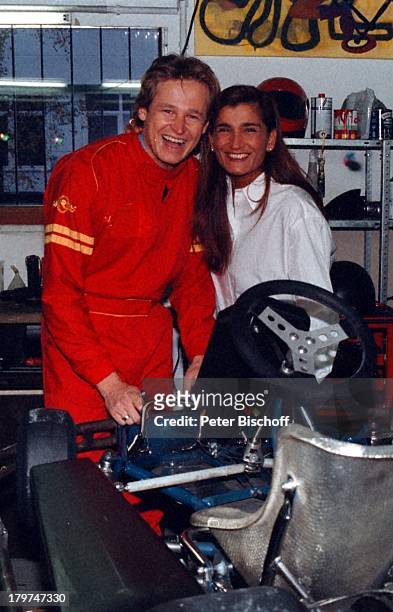 Hendrik Martz mit Ehefrau Nergis,;"Go-Kart-World", Hamburg,