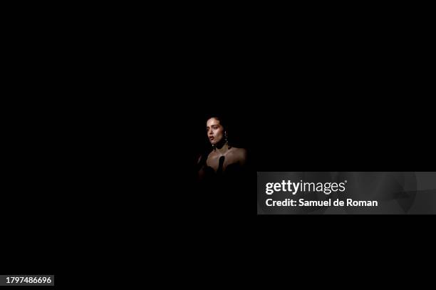 Rosalia performs on stage during the 23rd Annual Latin GRAMMY Awards at FIBES Conference and Exhibition Centre on November 16, 2023 in Seville, Spain.